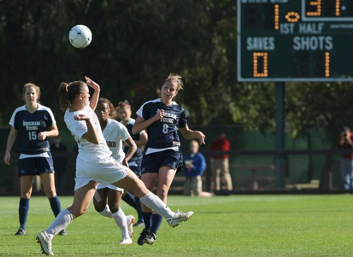 006NCAA BYU vs Stanford-.JPG - 2009 NCAA Women's Soccer Championships second round, Brigham Young University vs. Stanford. Stanford wins 2-0 and advances to the round of 16.